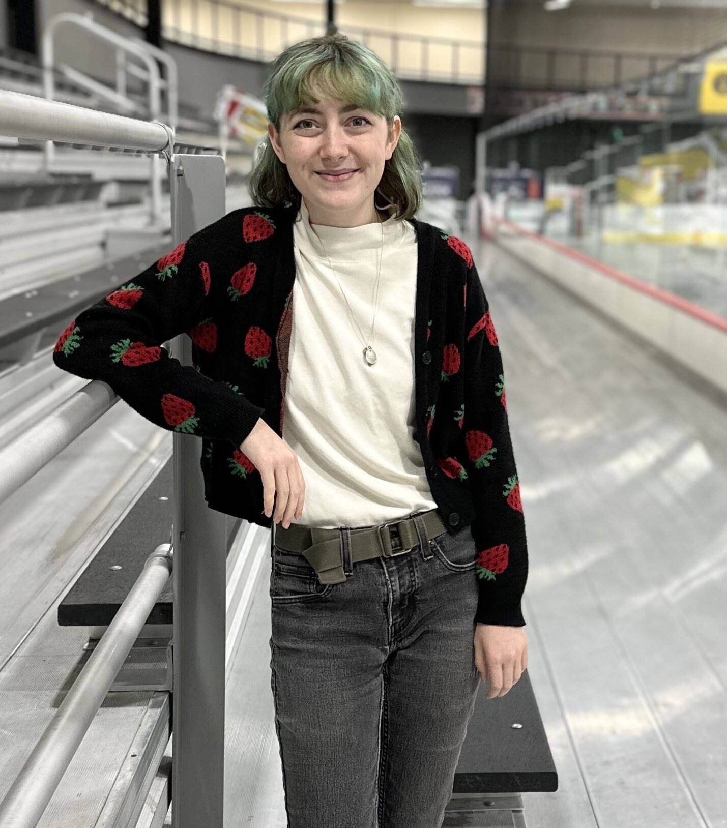 Rae Lalor at the R.P. Lumber Center