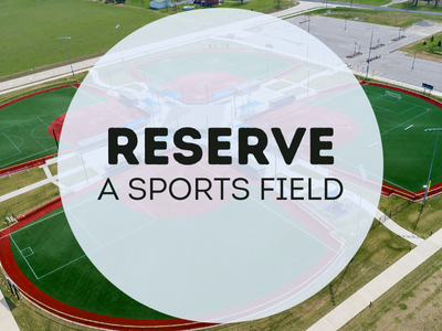 Parks Department Reserve a sports field graphic button